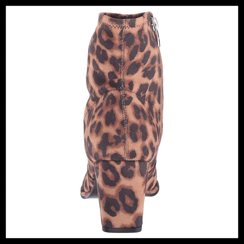 MARC FISHER Leopard Leave2 Block Heel Stretch Bootie - Picture 7 of 14